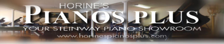 Horine's Pianos Plus Showroom Banner
